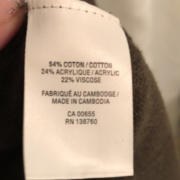 Reitmans long sweater size Small. Khaki green. - Picture 5 of 5